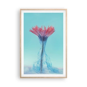 Póster en marco roble claro - En un abrazo vigorizante - 61x91 cm