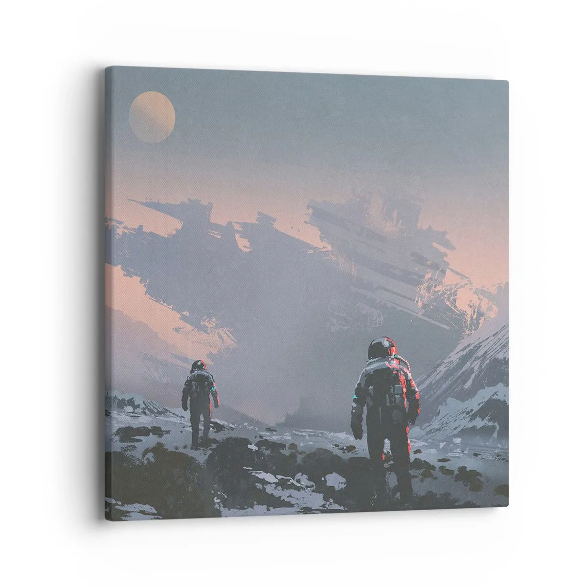 Cuadro sobre lienzo - Impresión de Imagen - Bajo una estrella desconocida - 40x40 cm