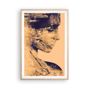 Póster en marco roble claro - Hermosa por naturaleza - 61x91 cm