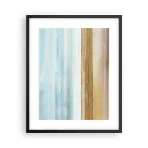 Póster en marco negro - Serenidad - 40x50 cm