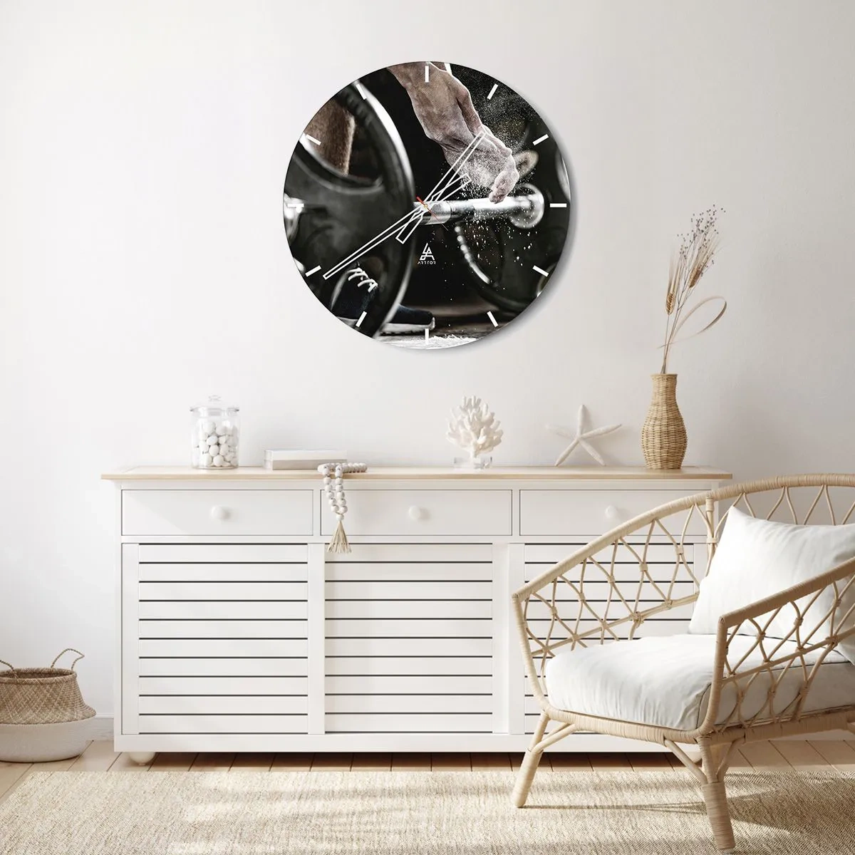 Reloj de pared - Reloj de vidrio - ¡Reto aceptado! - 40x40 cm