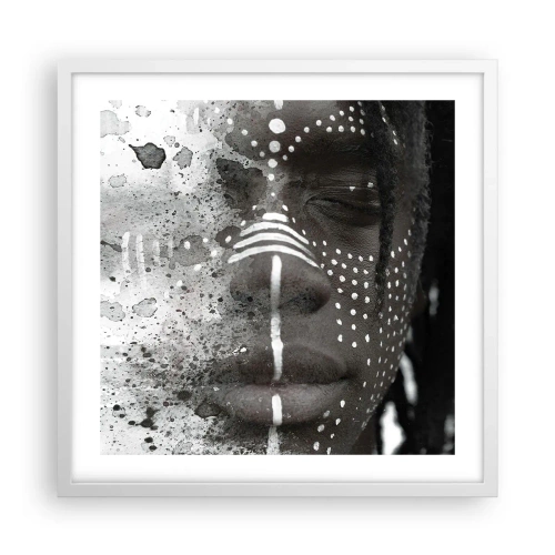 Póster en marco blanco - Descubrimiento del espíritu original - 50x50 cm