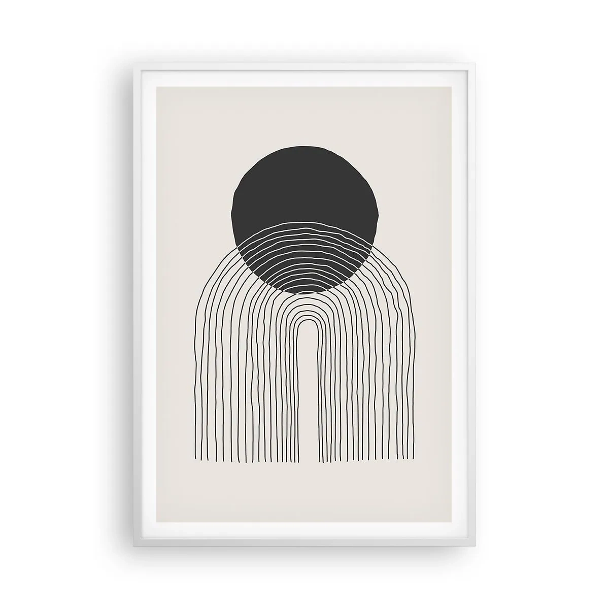 Póster en marco blanco - Temblor y certeza - 70x100 cm