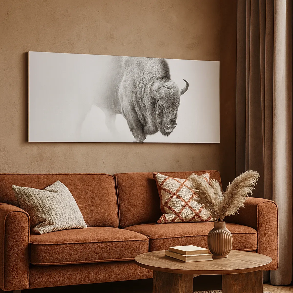 Cuadro sobre lienzo - Impresión de Imagen - Rey de la pradera - 30x30 cm