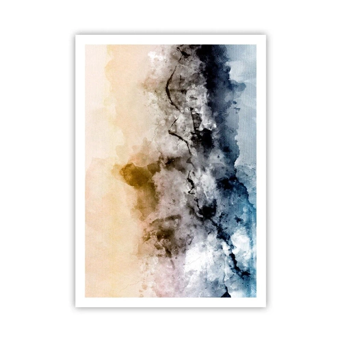 Póster - Hundido en una nube de niebla - 70x100 cm