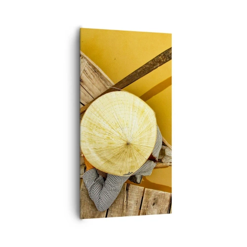 Cuadro sobre lienzo - Impresión de Imagen - La vida en el río amarillo - 65x120 cm