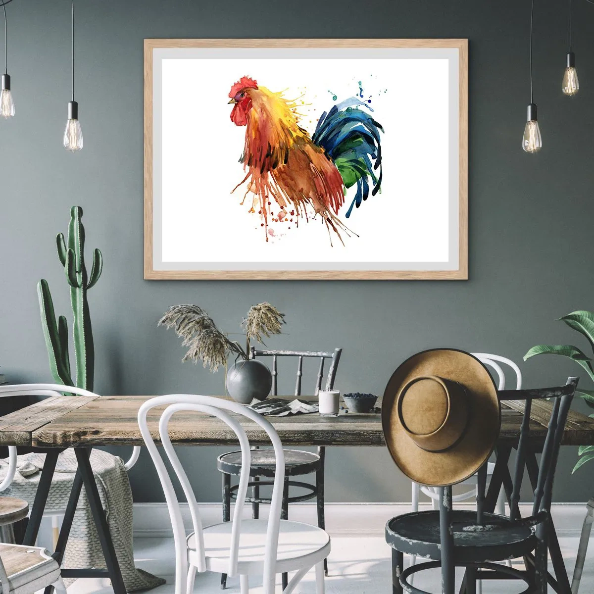 Póster en marco roble claro - Un manto real, un orgullo real - 70x50 cm