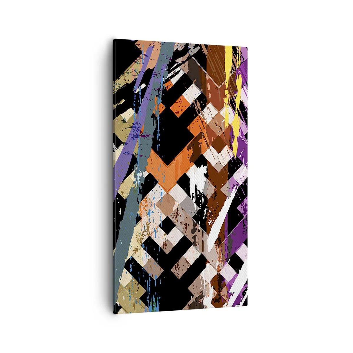 Cuadro sobre lienzo - Impresión de Imagen - Elevado al cuadrado - 55x100 cm