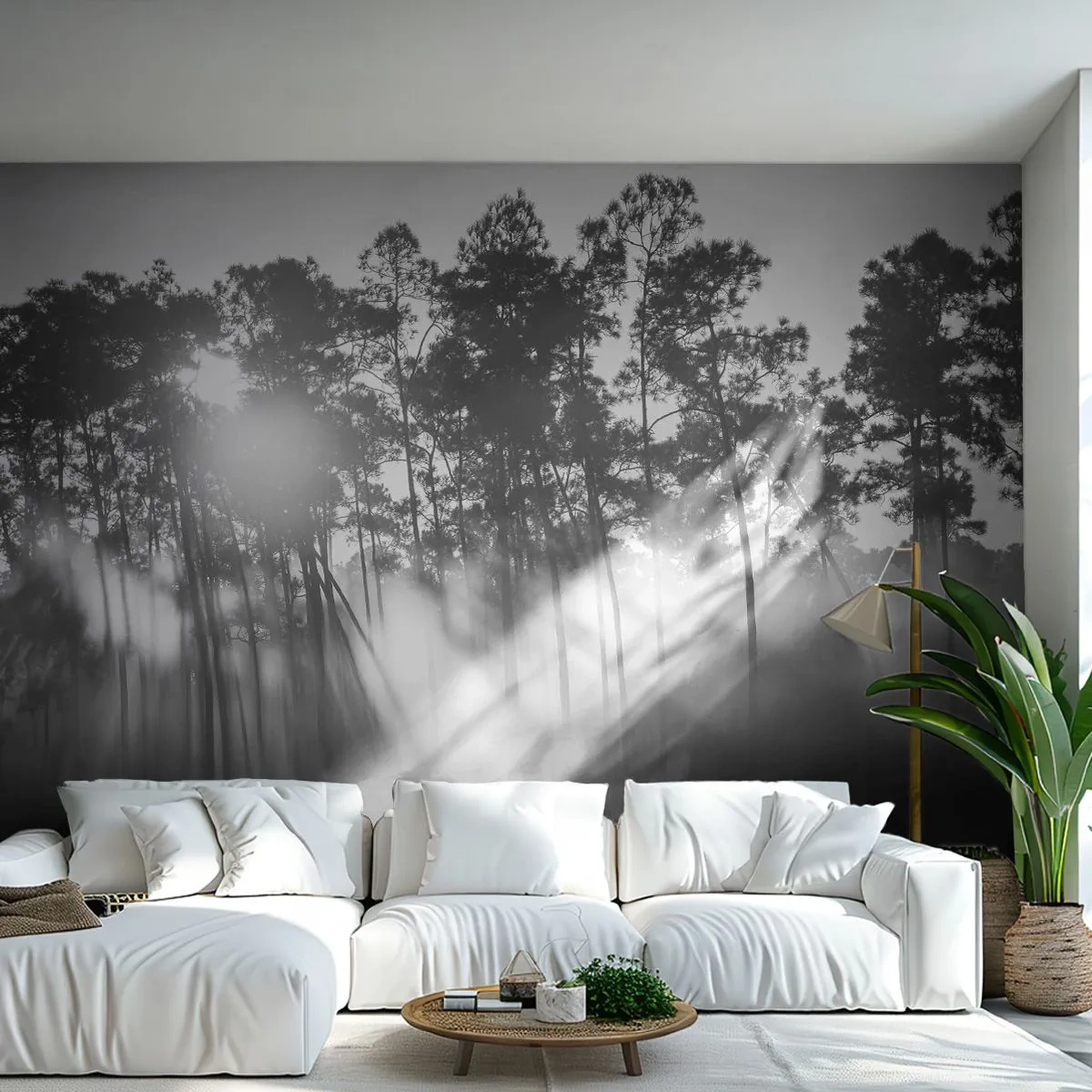 Fotomural Premium Sand - Sol imparable - Paisaje, Bosque, Naturaleza - 500x350 cm