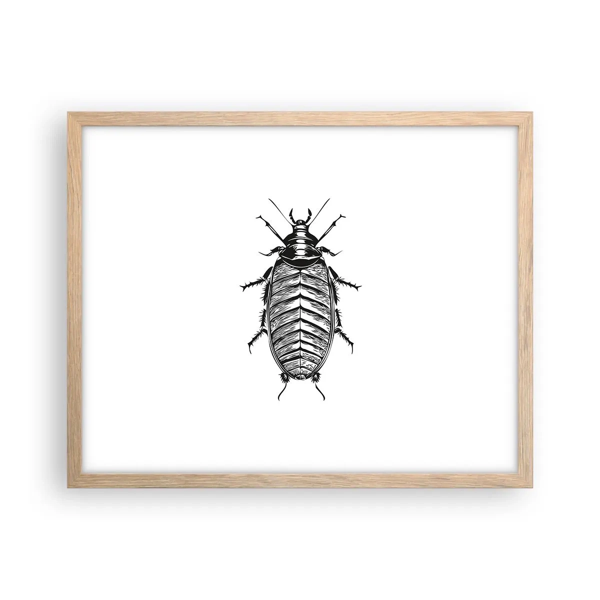 Póster en marco roble claro - ¡Qué espécimen! - 50x40 cm