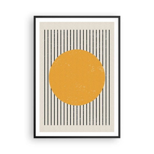Póster en marco negro - El poder de la sencillez - 70x100 cm