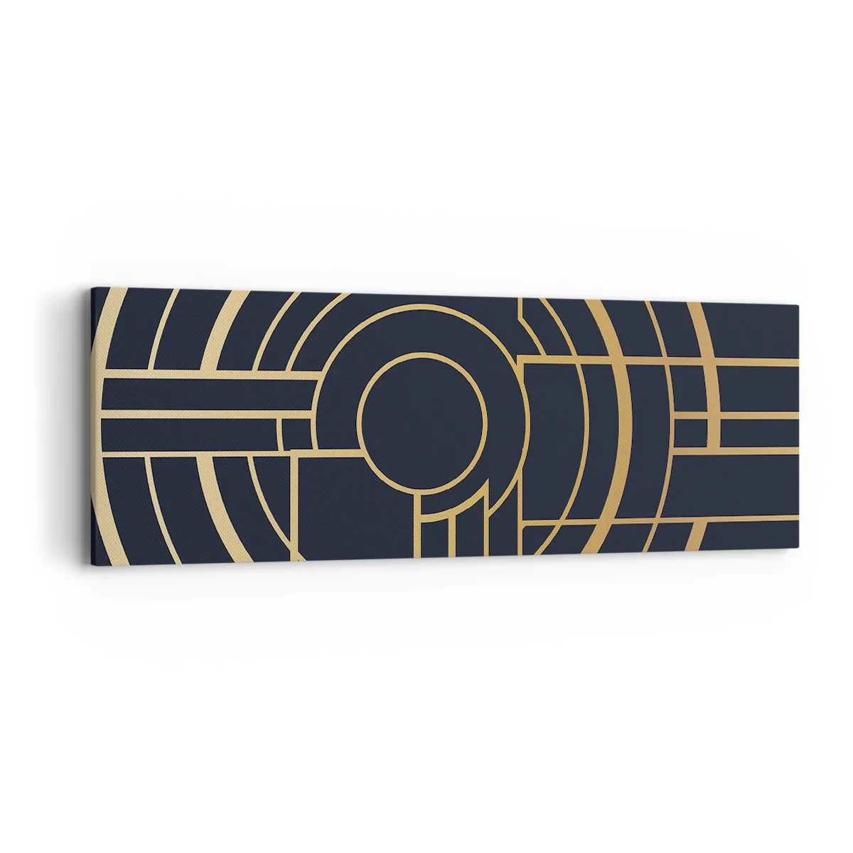 Cuadro sobre lienzo - Impresión de Imagen - Giro de los elementos - 90x30 cm