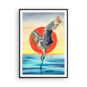 Póster en marco negro - Hora de volver - 70x100 cm