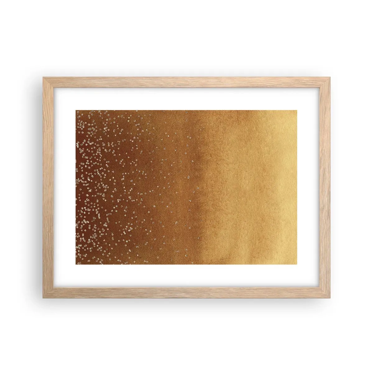 Póster en marco roble claro - Nacimiento de la luz - 40x30 cm