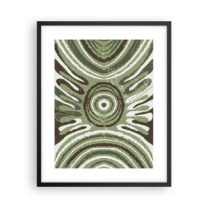 Póster en marco negro - Explosión de emociones - 40x50 cm