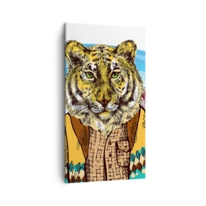 Cuadro sobre lienzo - Impresión de Imagen - No es tan salvaje como dicen - 45x80 cm