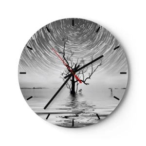Reloj de pared - Reloj de vidrio - Una sinfonía de la naturaleza - 40x40 cm