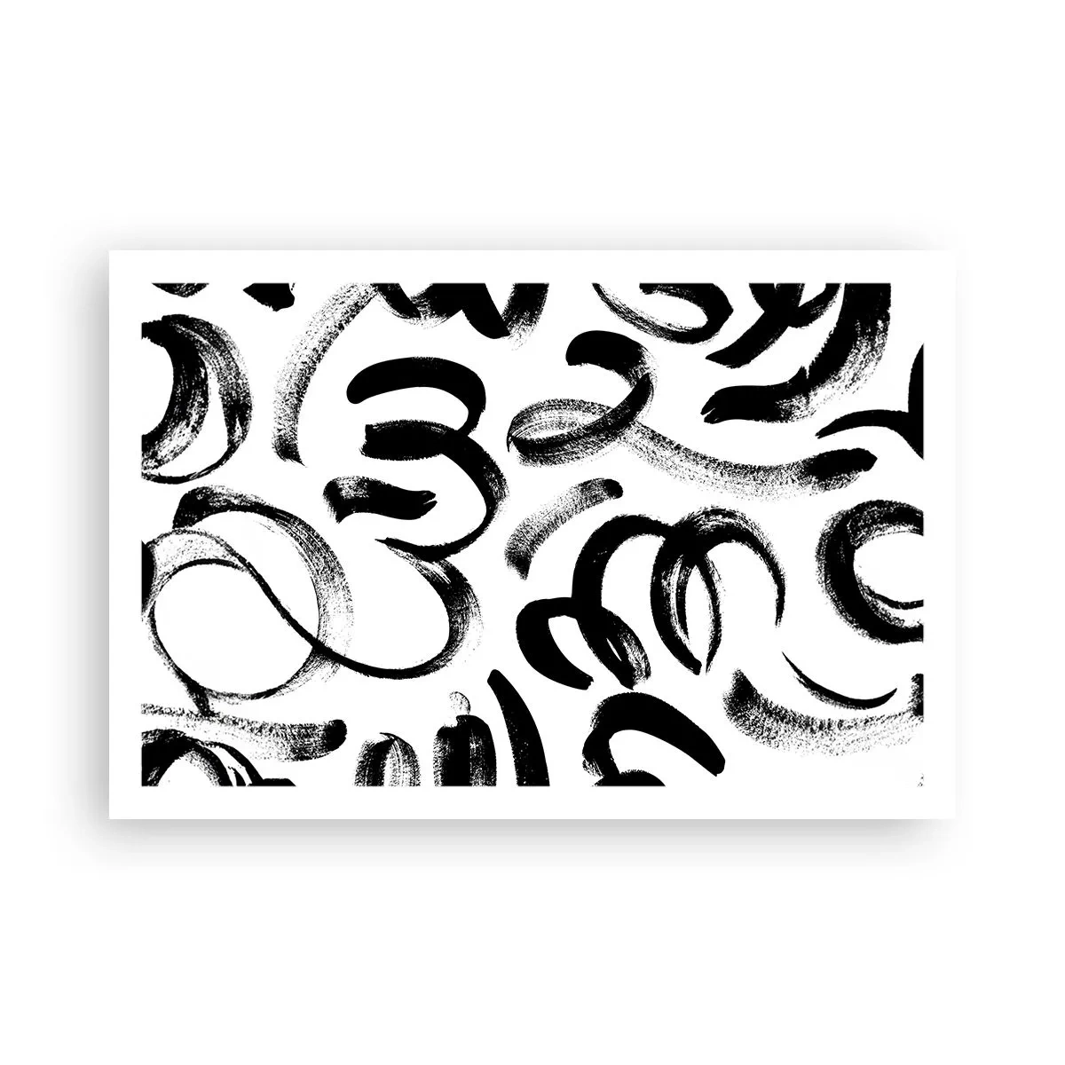 Póster - Negro sobre blanco - 91x61 cm
