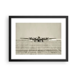 Póster en marco negro - Como siempre, preparado - 40x30 cm