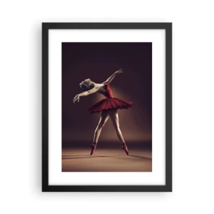 Póster en marco negro - Primera bailarina - 30x40 cm