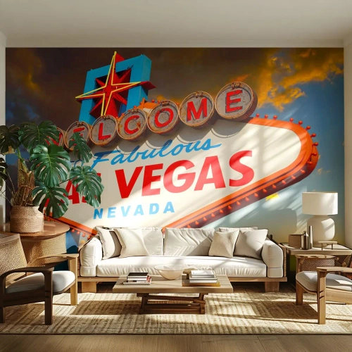 Fotomural Standard Eco - Por la sonrisa del destino - Viajes, Las Vegas, Ciudad - 250x175 cm