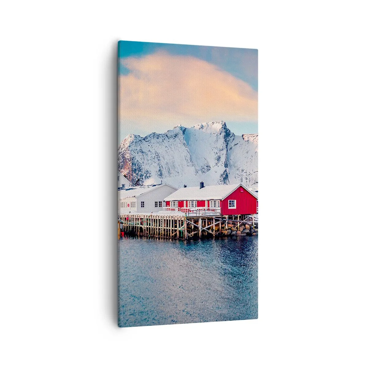 Cuadro sobre lienzo - Impresión de Imagen - Un retiro en el norte - 55x100 cm