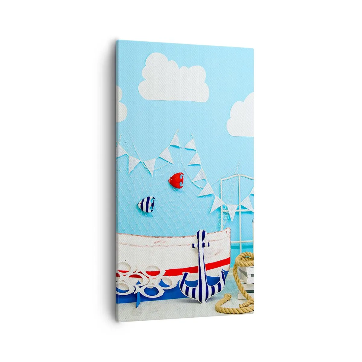 Cuadro sobre lienzo - Impresión de Imagen - El ansia de aventura de un niño - 55x100 cm