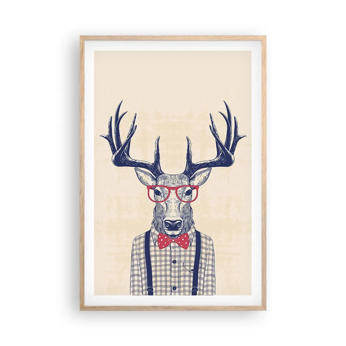 Póster en marco roble claro - Una extravagancia lúdica - 61x91 cm