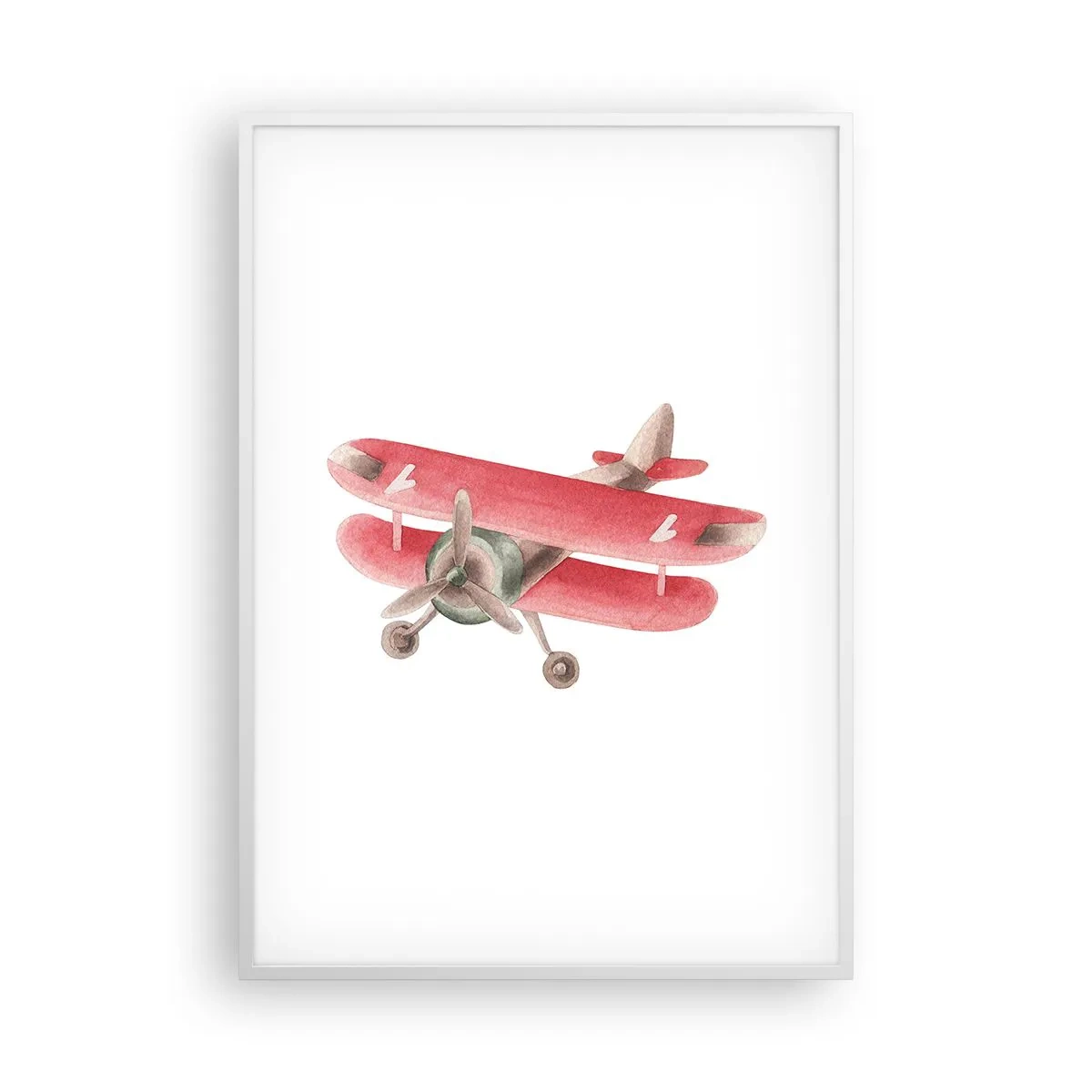 Póster en marco blanco - Listo para surcar los cielos - 70x100 cm