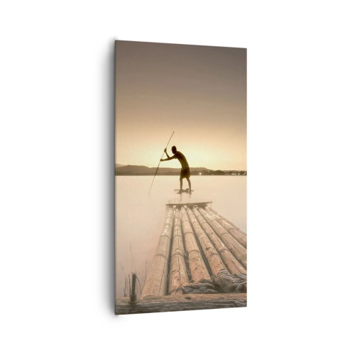 Cuadro sobre lienzo - Impresión de Imagen - Antes del descanso - 65x120 cm