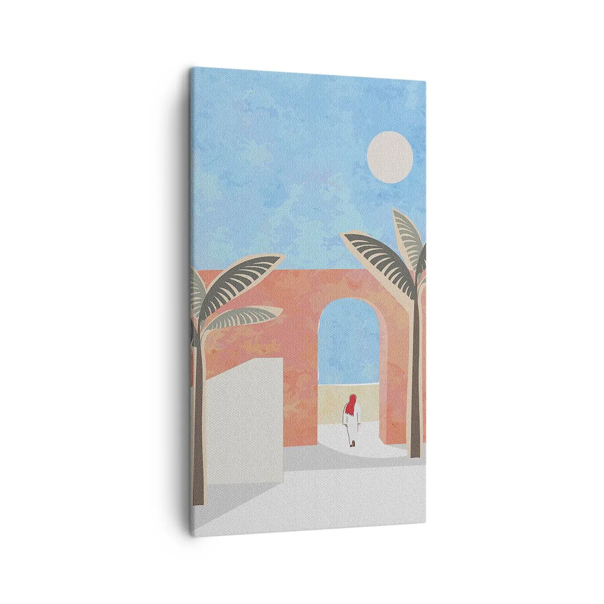 Cuadro sobre lienzo - Impresión de Imagen - Un día árabe - 45x80 cm