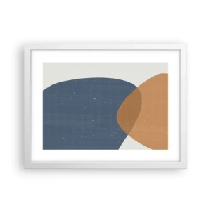 Póster en marco blanco - Óvalos e influencias - 40x30 cm