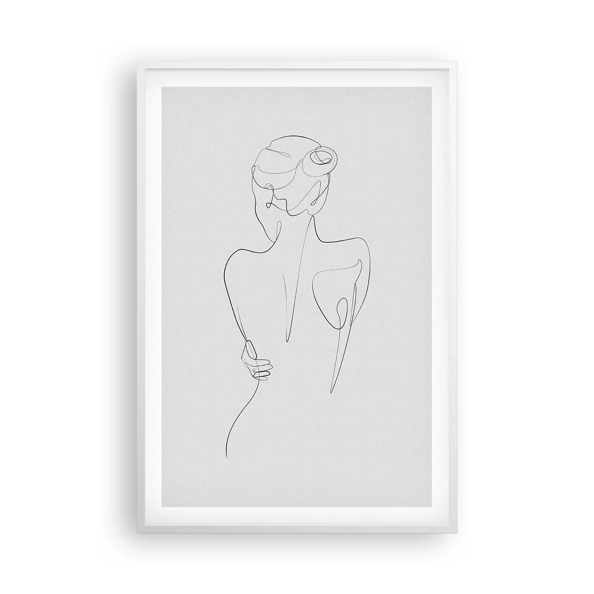 Póster en marco blanco - Música del cuerpo - 61x91 cm