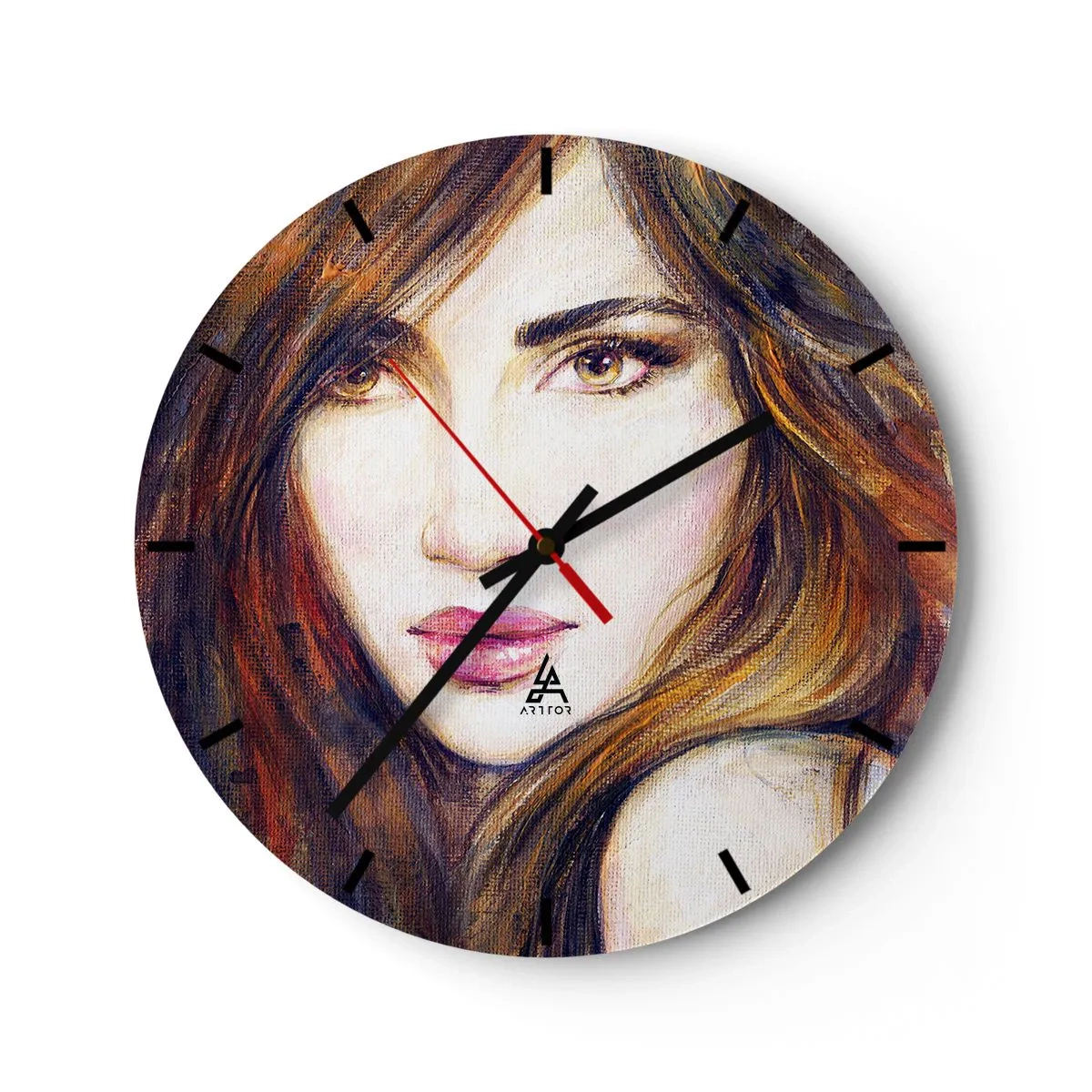 Reloj de pared - Reloj de vidrio - Veo tus pensamientos - 40x40 cm