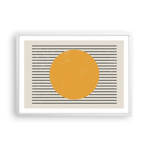 Póster en marco blanco - El poder de la sencillez - 70x50 cm