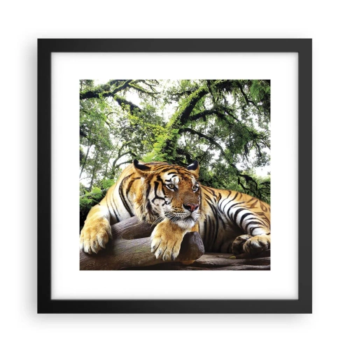 Póster en marco negro - Atentamente - 30x30 cm