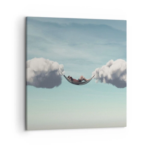 Cuadro sobre lienzo - Impresión de Imagen - La felicidad del momento - 50x50 cm