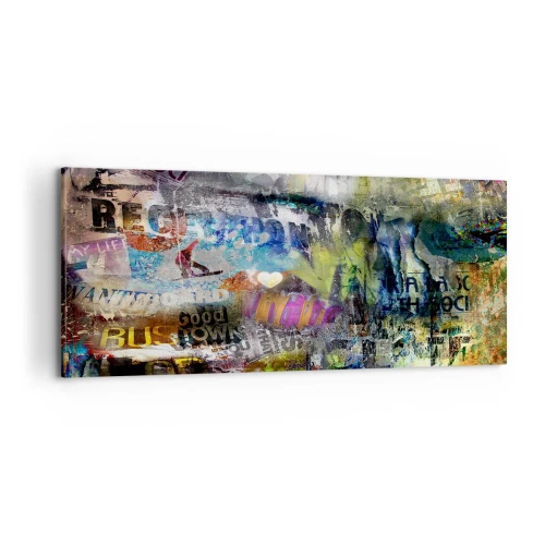 Cuadro sobre lienzo - Impresión de Imagen - Un collage de recuerdos - 100x40 cm