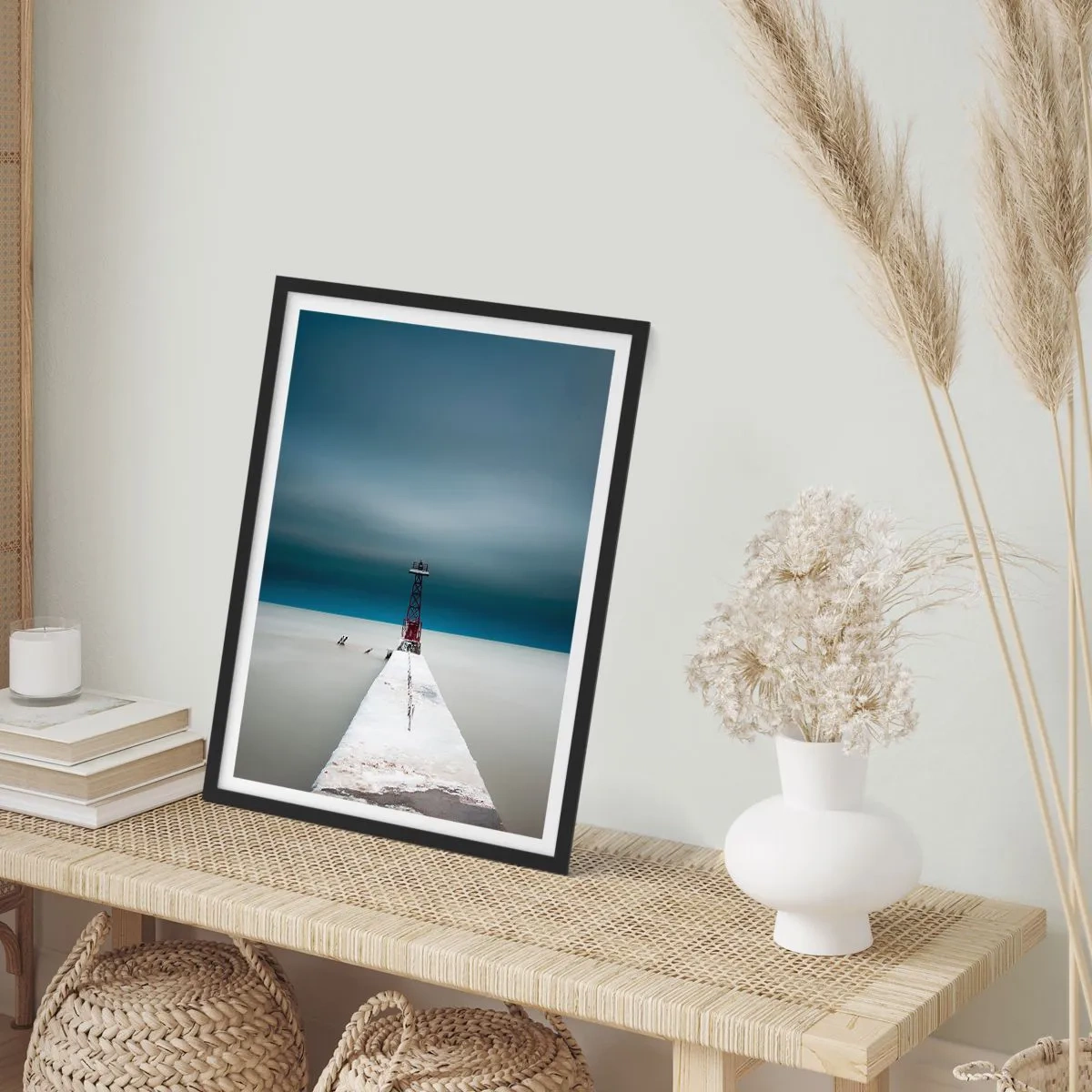 Póster en marco negro - Encuentro con la inmensidad - 30x40 cm