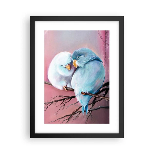 Póster en marco negro - Qué añadir aquí... - 30x40 cm