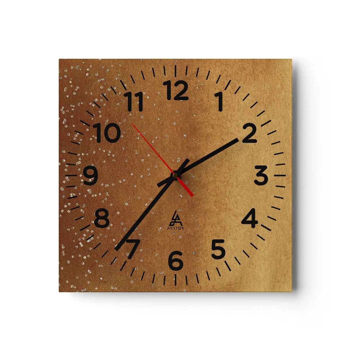 Reloj de pared - Reloj de vidrio - Nacimiento de la luz - 30x30 cm