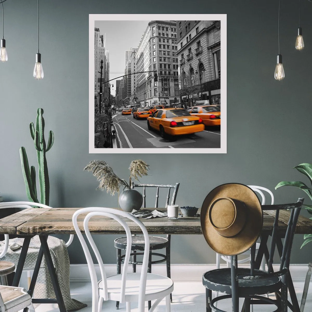 Póster - Los soles de la gran ciudad - 50x50 cm