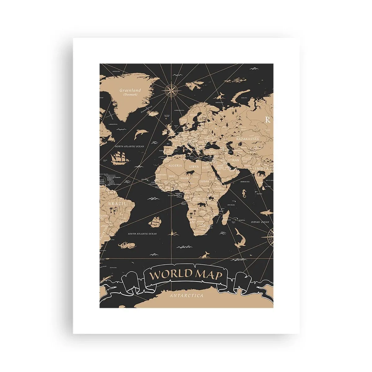 Póster - Las fronteras de mi mundo - 30x40 cm
