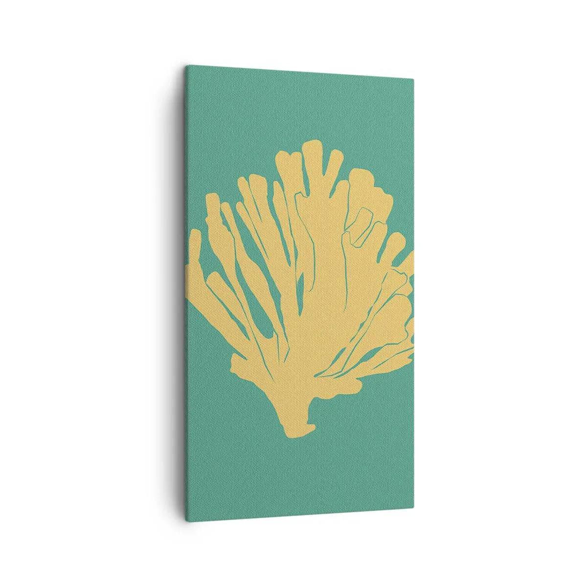 Cuadro sobre lienzo - Impresión de Imagen - Arbusto de un bosque submarino - 45x80 cm