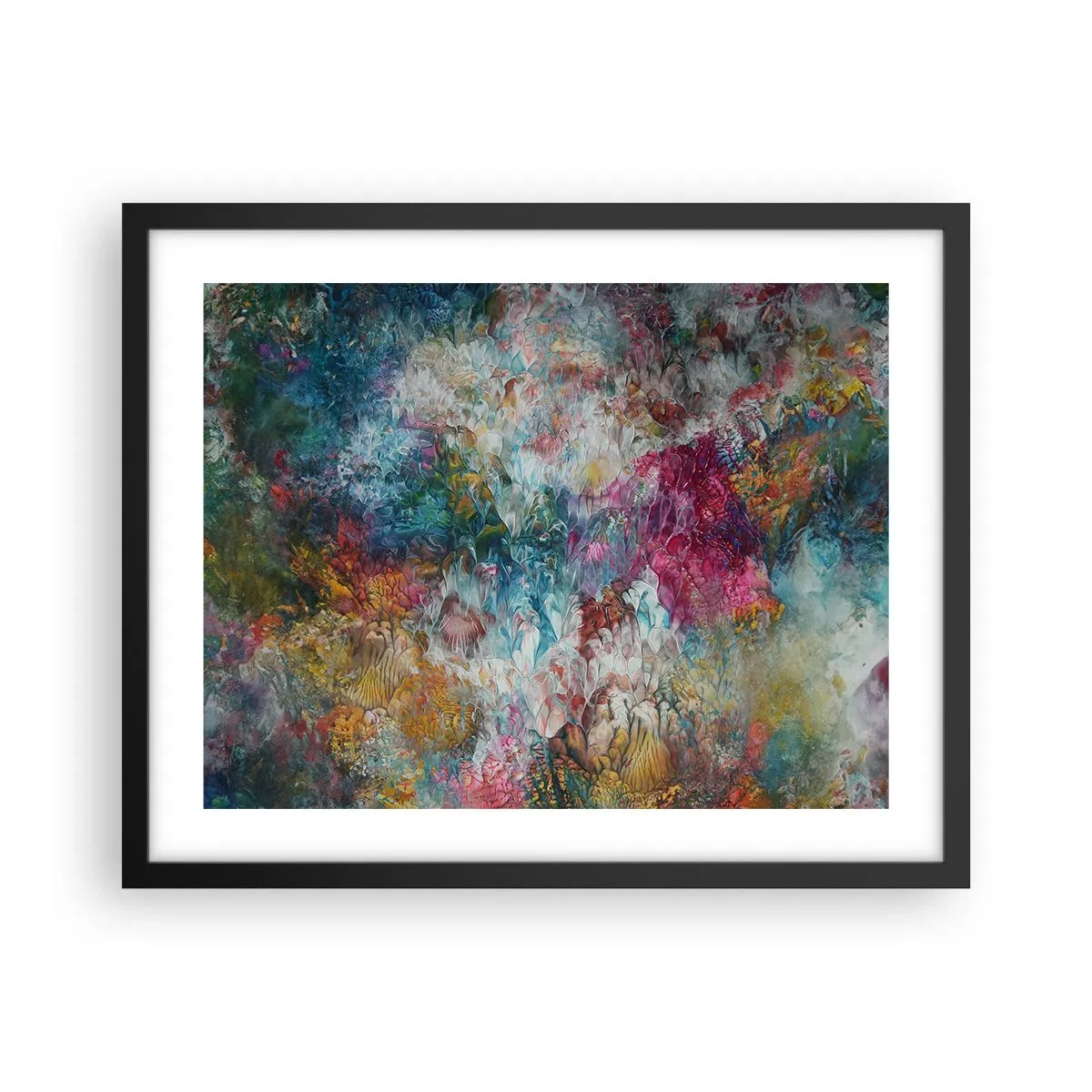 Póster en marco negro - En plena floración - 50x40 cm