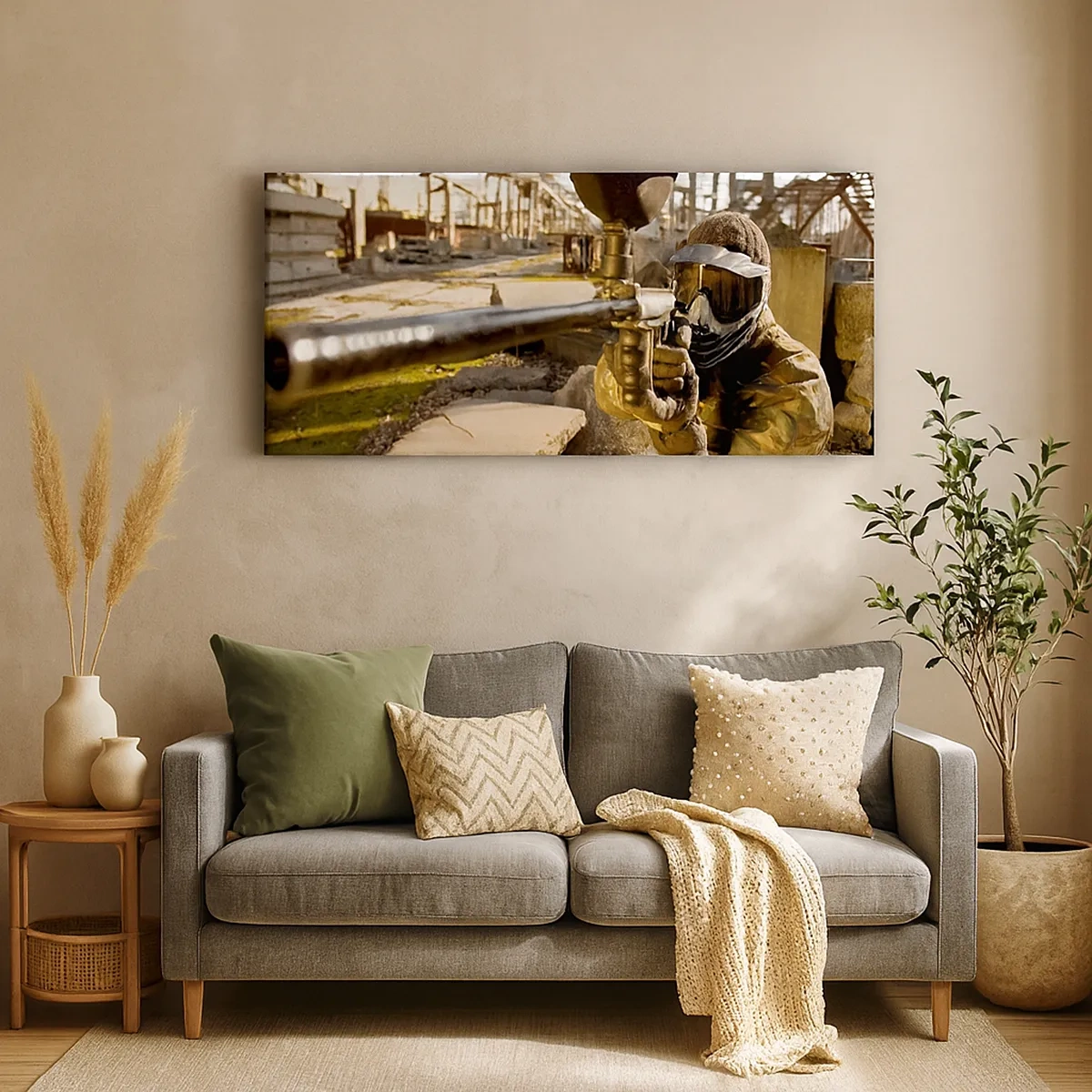 Cuadro sobre lienzo - Impresión de Imagen - Y puedes ser un héroe - 30x30 cm