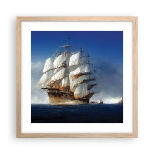 Póster en marco roble claro - La gran gloria - 40x40 cm