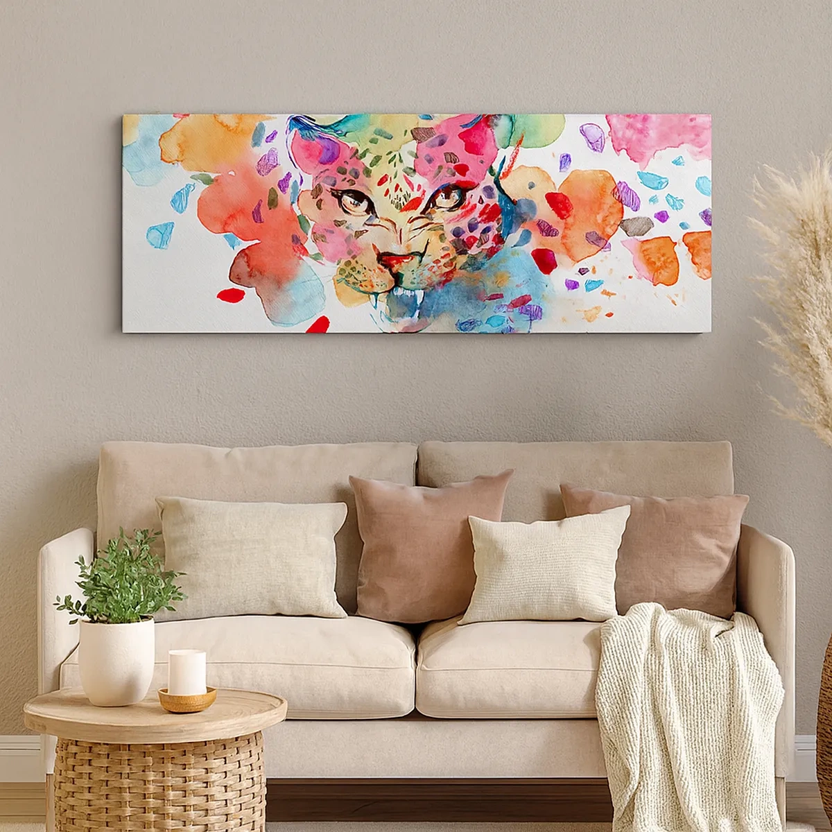 Cuadro sobre lienzo - Impresión de Imagen - La bella y la bestia - 30x30 cm