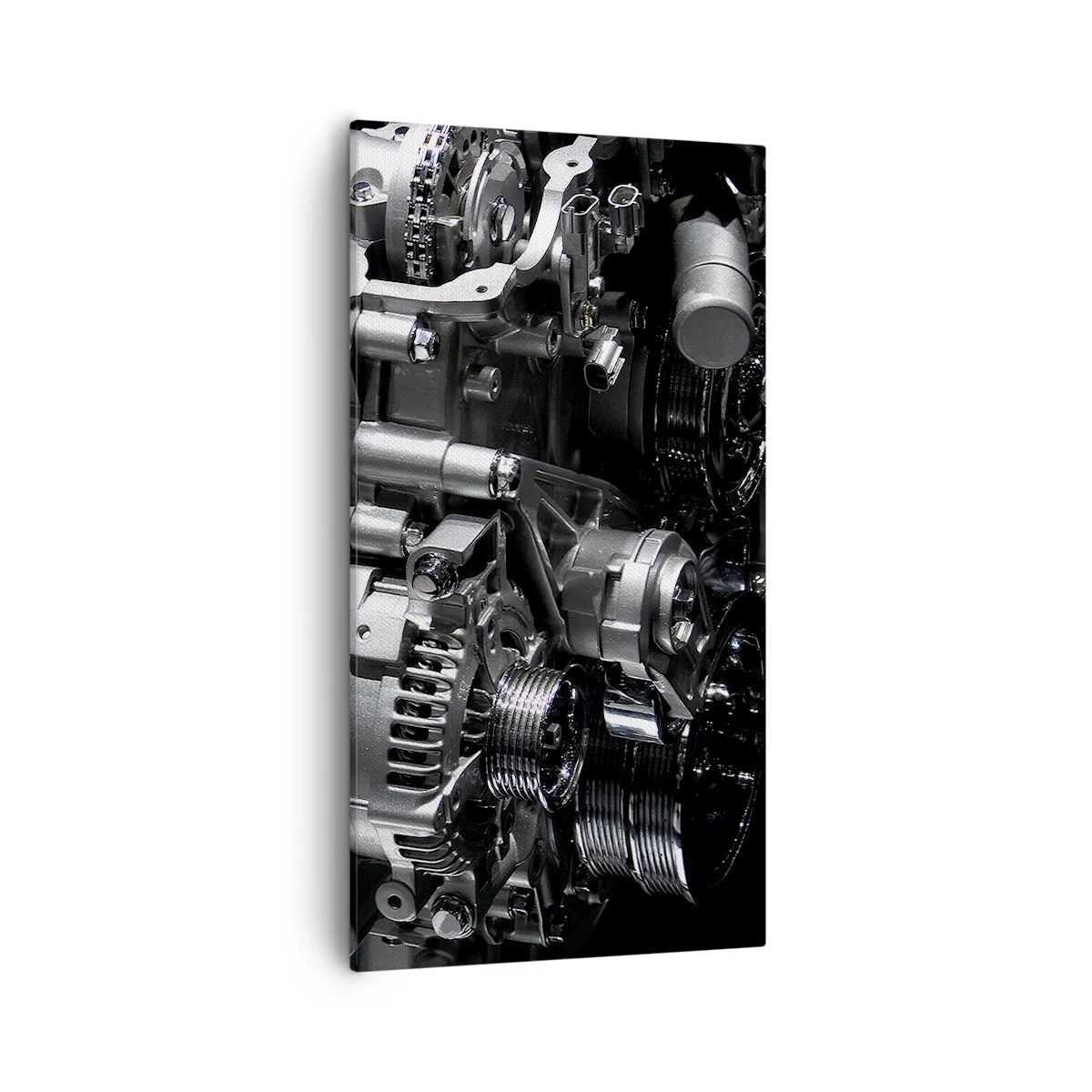 Cuadro sobre lienzo - Impresión de Imagen - Acero, hermoso, fuerte - 55x100 cm