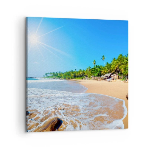 Cuadro sobre lienzo - Impresión de Imagen - Un lugar exótico para ti - 50x50 cm